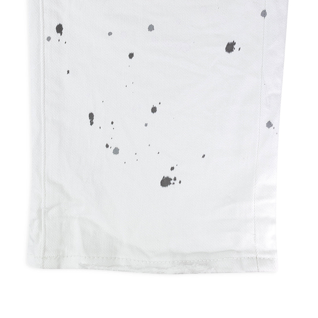 PURPLE BRAND PAINT BLOWOUT WHITE SKINNY JEANS