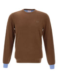 Sun68 elbow-patch crew-neck sweater