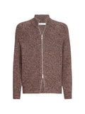 Brunello Cucinelli virgin wool, silk and cashmere chiné cardigan