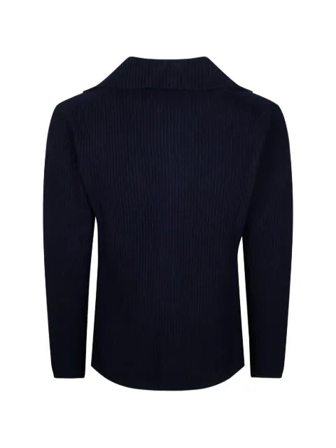 Altea ribbed-knit notched-lapels sweater