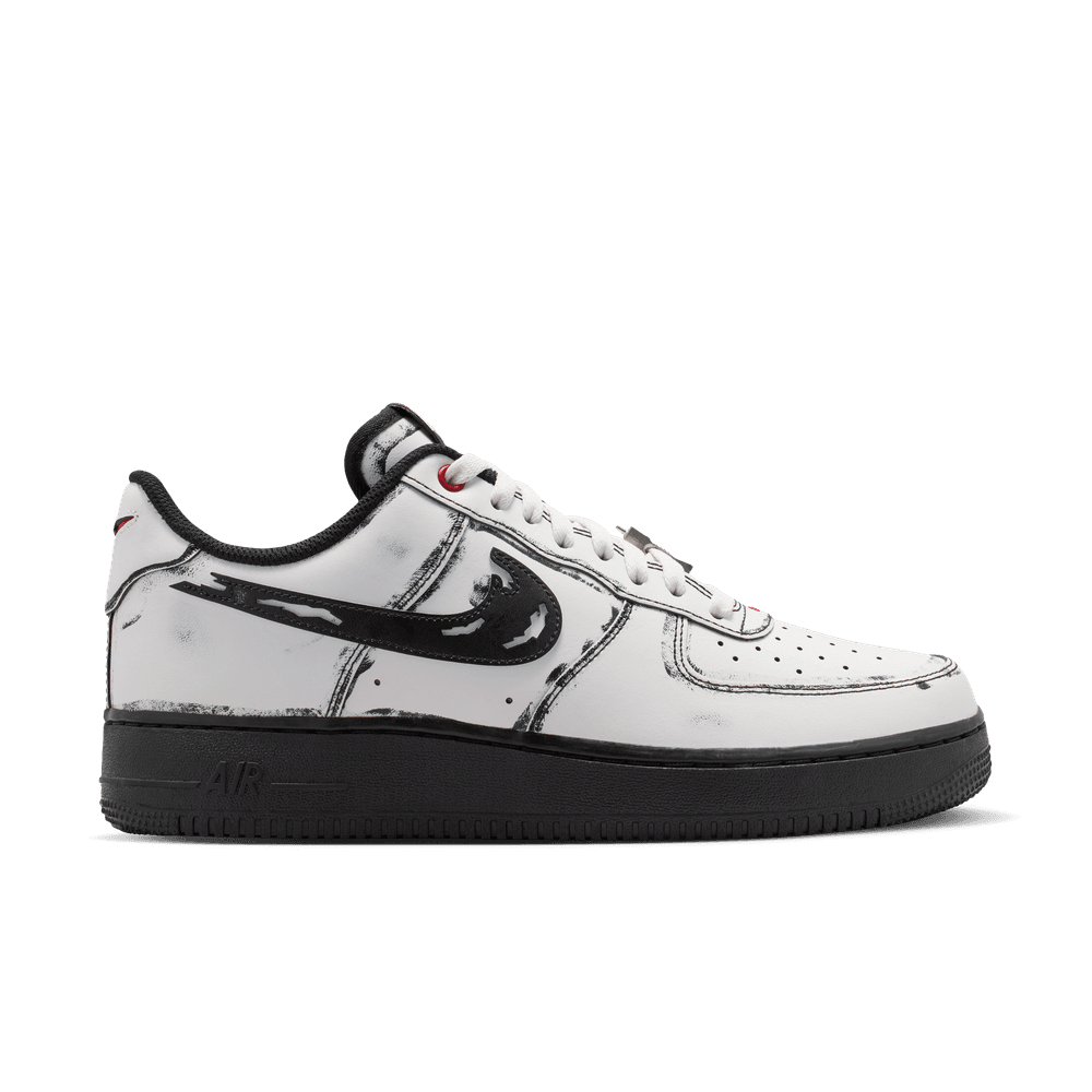 Nike Air Force 1 'Summit White/Metallic Silver-Black'