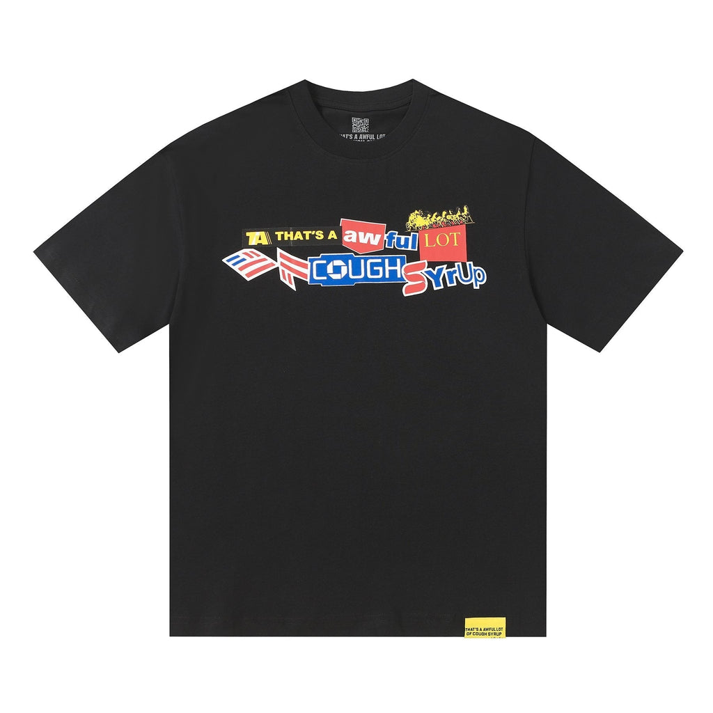 THAT'S A AWFUL LOT OF COUGH SYRUP Front & Back Graphic Short-Sleeve T-Shirt