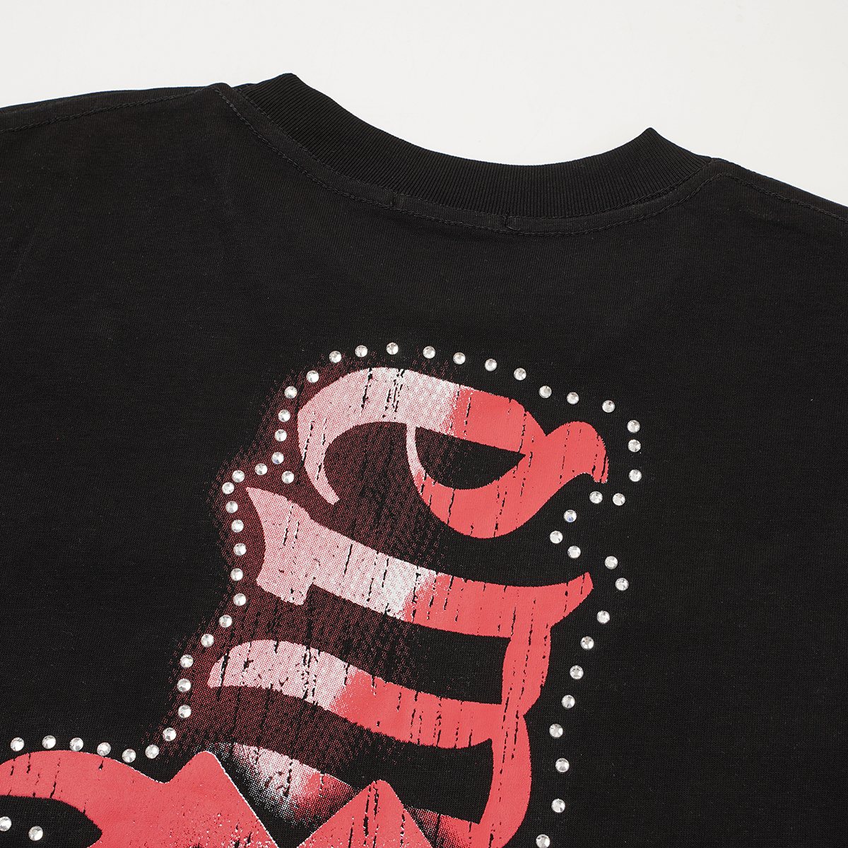 MIXED EMOTION Red & White Front/Back Graphic T-Shirt