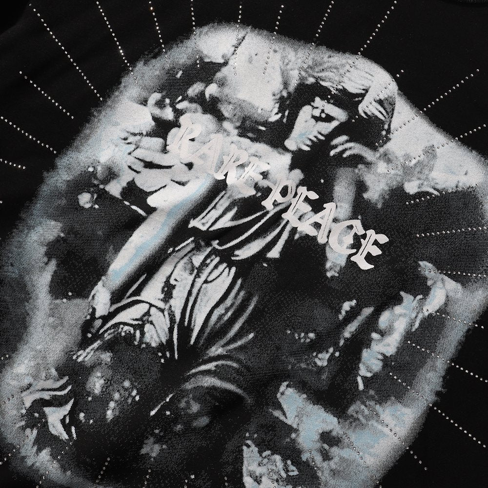 RARE PEACE It's OK To Cry Cropped Graphic T-Shirt