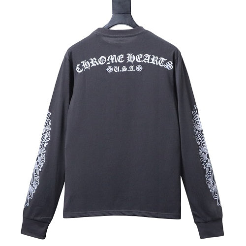 Chrome Hearts grey long-sleeve T-shirt 25FW