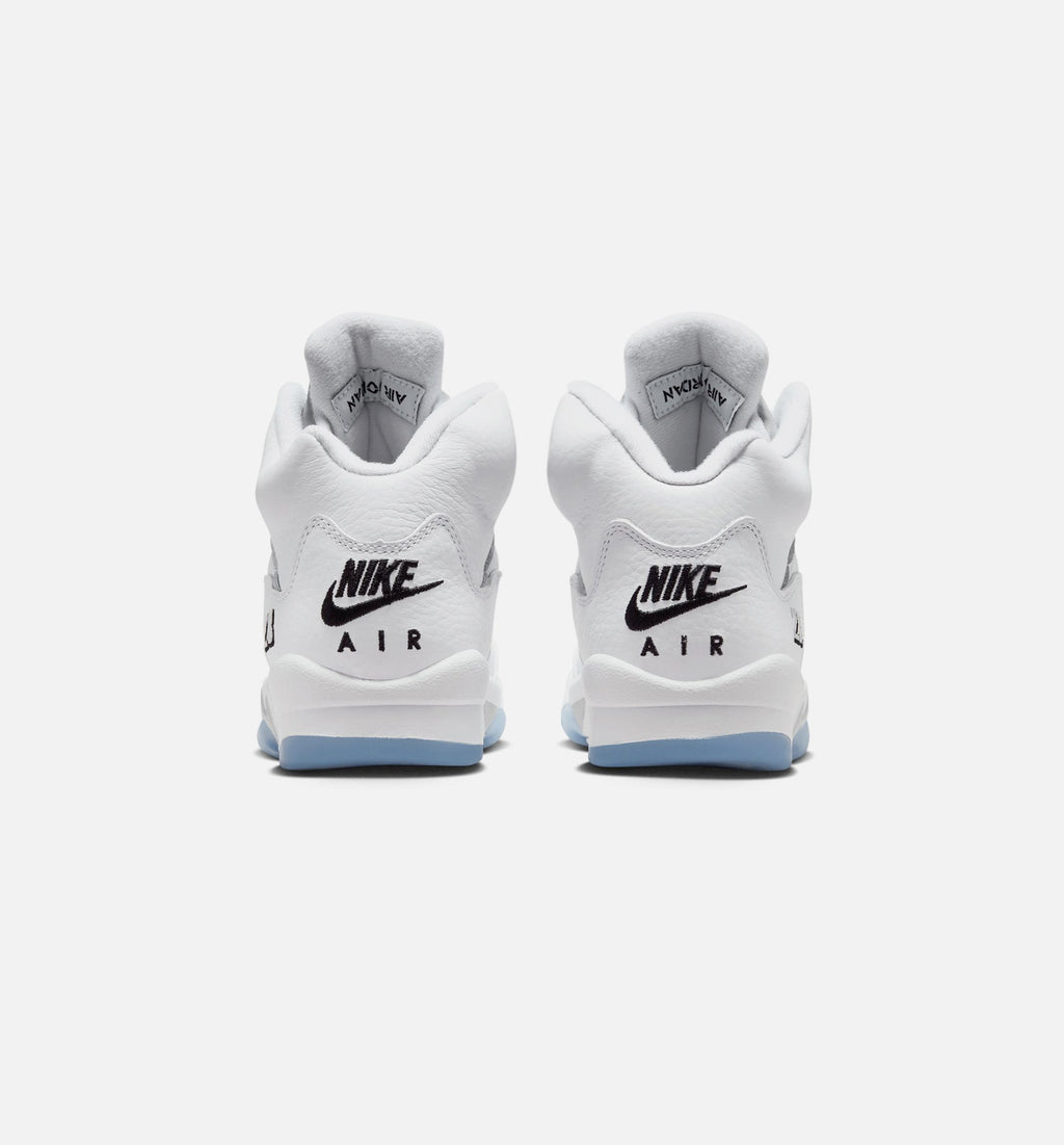 Air Jordan 5 Retro OG "White Metallic" Big Kids' Shoe – White/Black/Metallic Silver