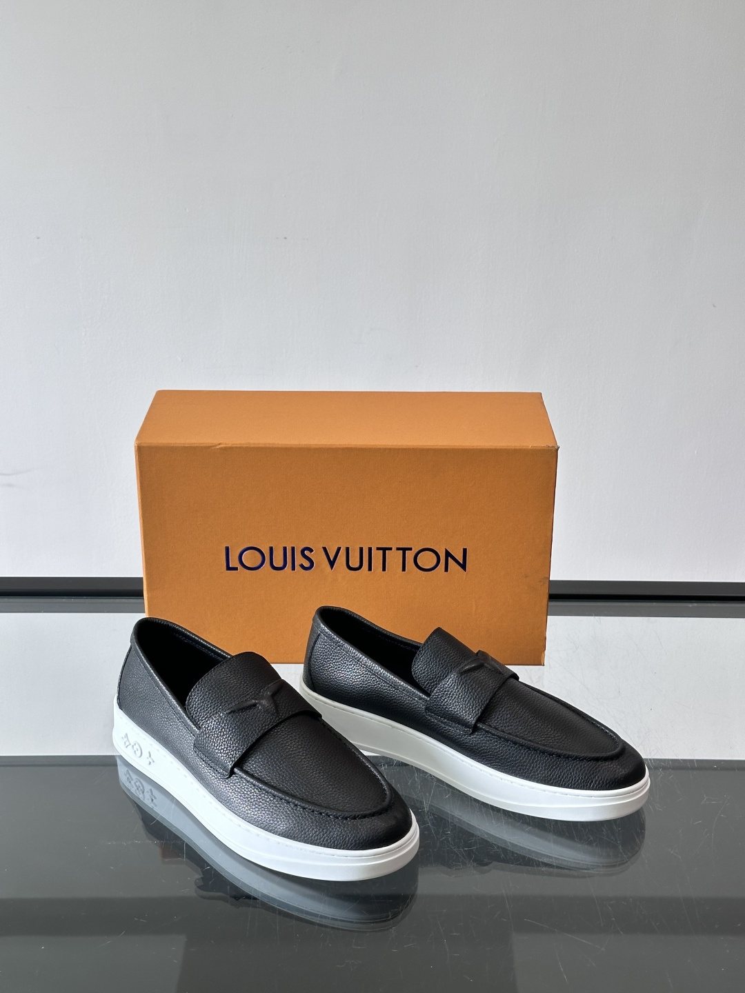 Louis Vuitton Black Platform Loafers
