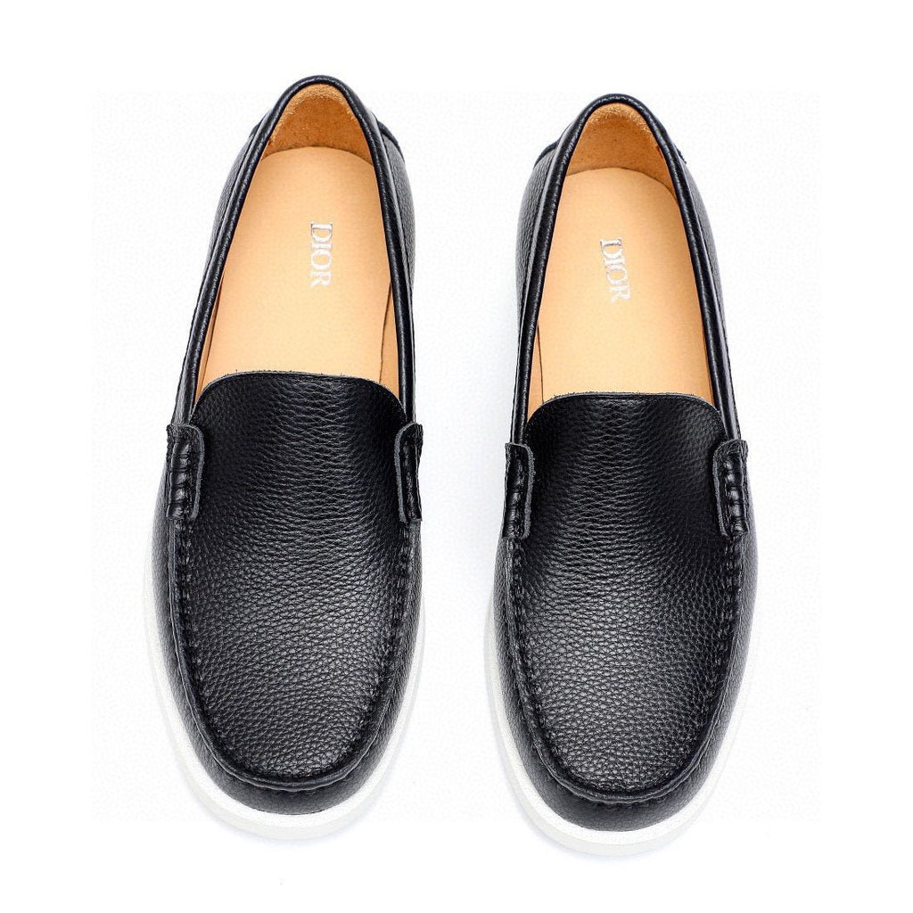 Dior Pebble-Grain Slip-On Shoes