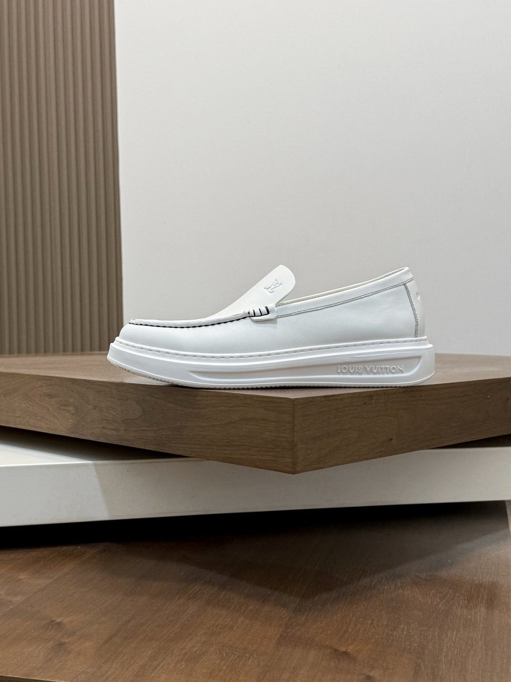 Louis Vuitton Men's Contrast-Stitched Slip-On Sneakers